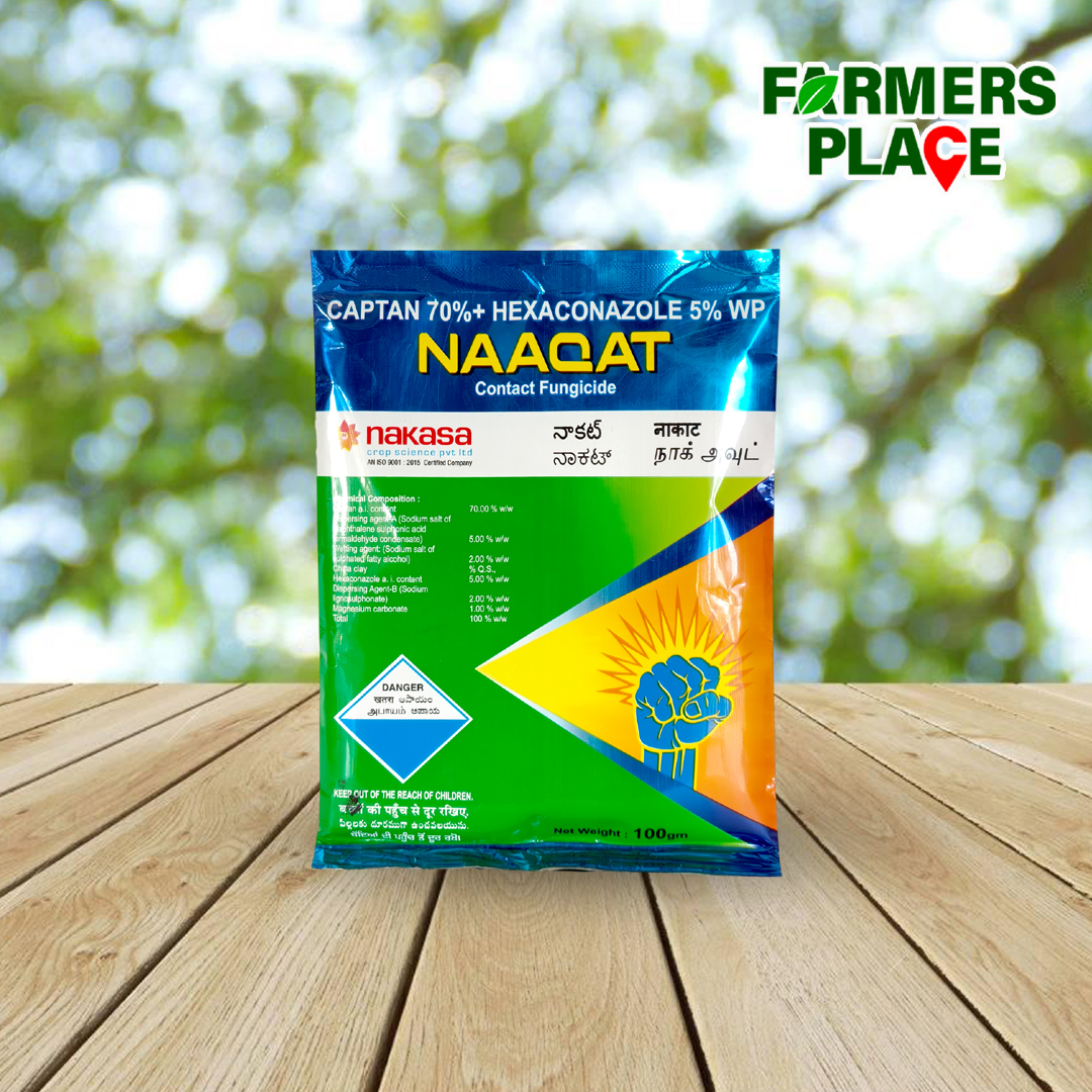 NAAQAT – Captan 70% + Hexaconazole 5% WP